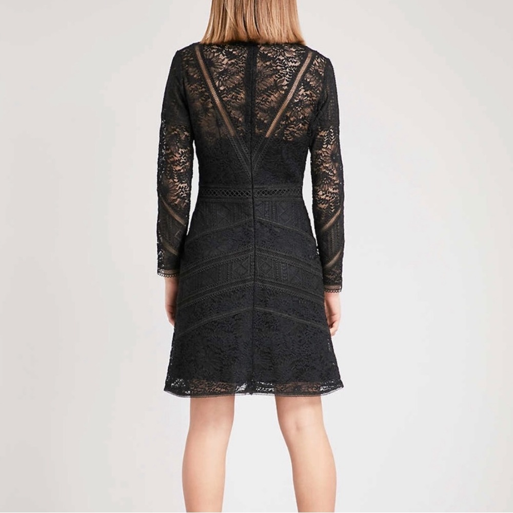 The Kooples Mix Dentelle Black Lace Dress - Picture 4 of 12